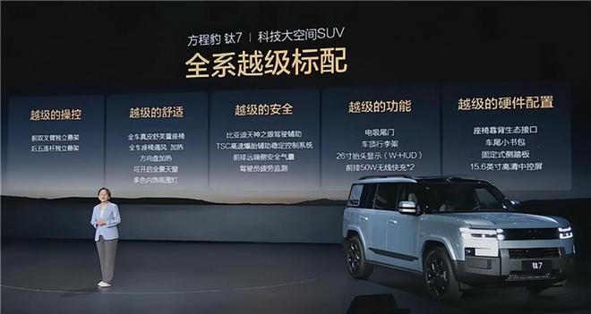 不到22万！方程豹钛7上市配置直接拉满人生就是博-尊龙凯时5米硬派SUV顶配(图3)